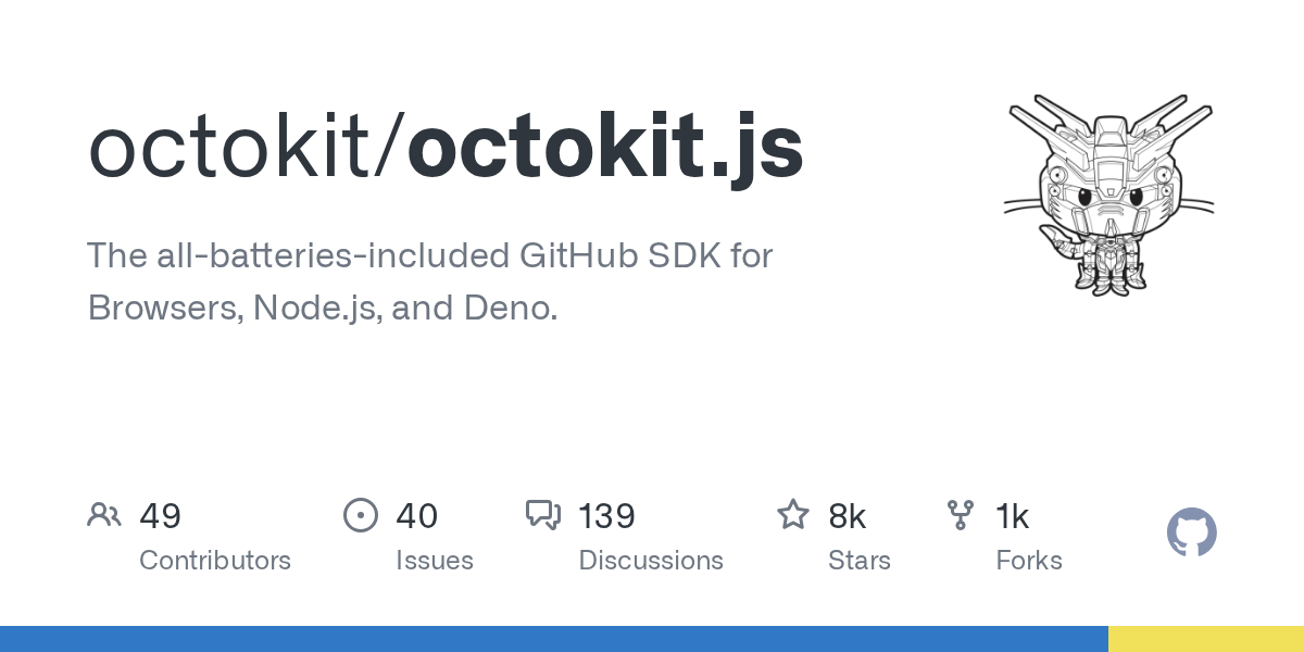 GitHub - octokit/octokit.js: The all-batteries-included GitHub SDK ...