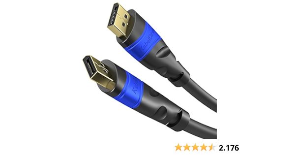 KabelDirekt – 4K / 60Hz DisplayPort Kabel – 10 m – immun gegen Stör...