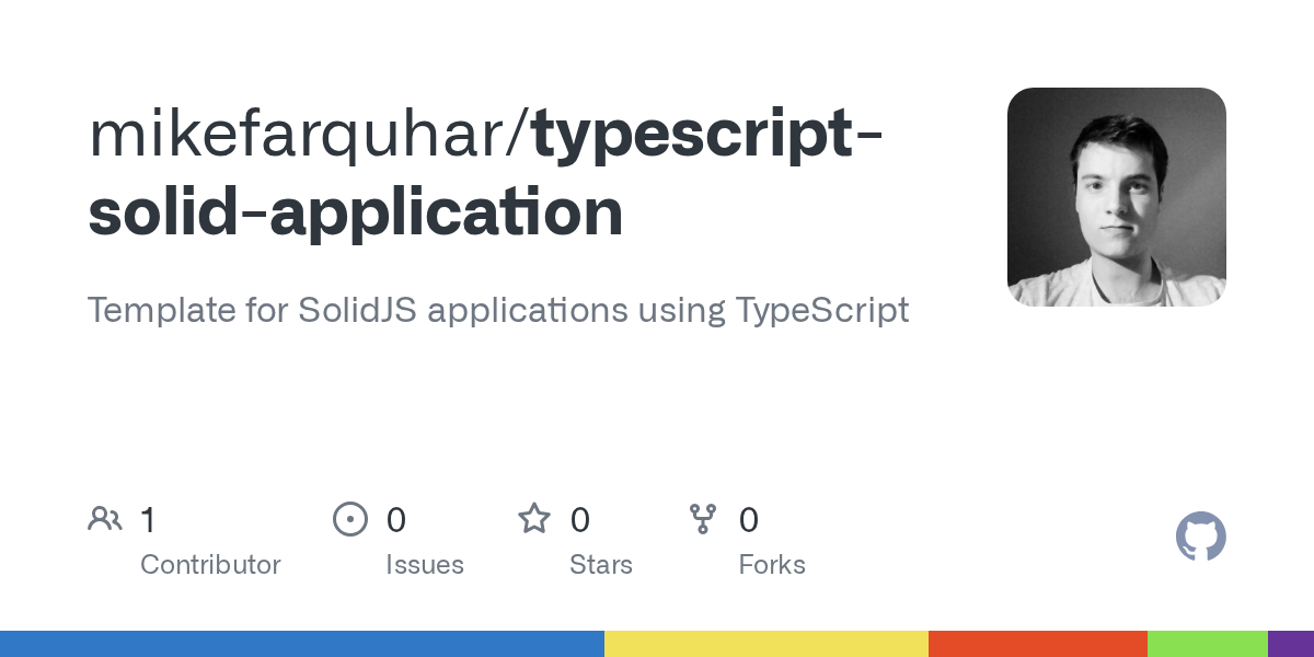 GitHub - mikefarquhar/typescript-solid-application at vitest_testing