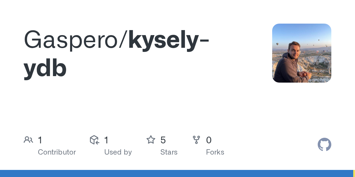 GitHub - Gaspero/kysely-ydb