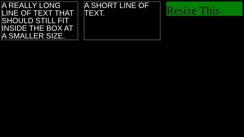 Dynamic Font Size Based On Container & Text Length