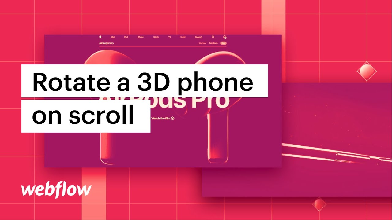 Animate a 3D render on scroll (same technique as Apple's AirPods Pr...