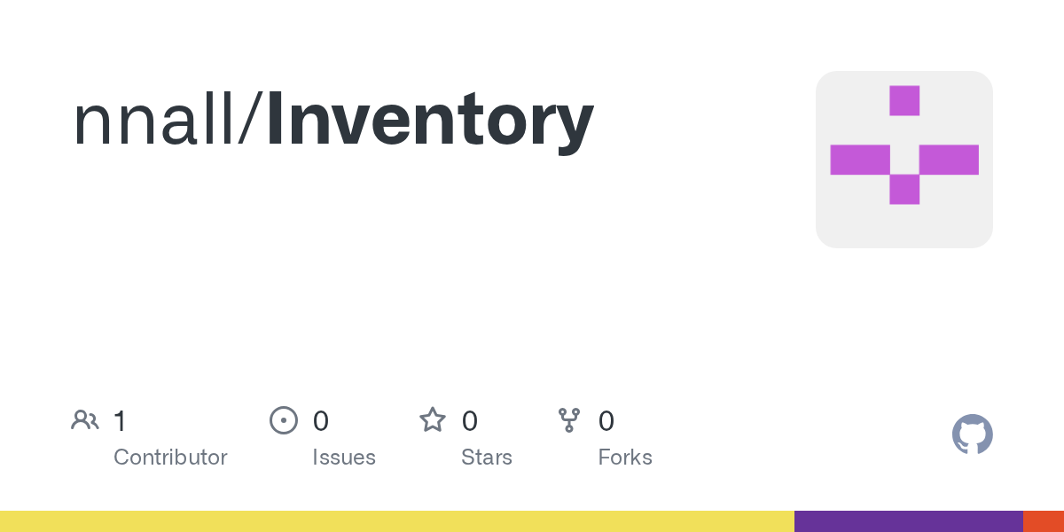 GitHub - nnall/Inventory