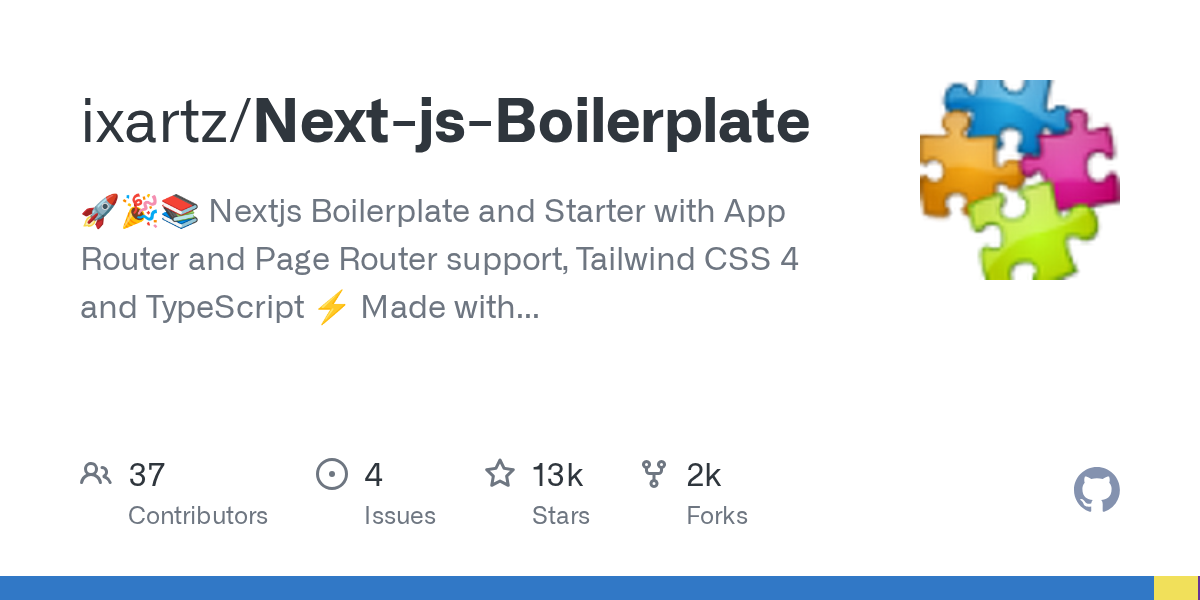 GitHub - ixartz/Next-js-Boilerplate: 🚀🎉📚 Boilerplate and Starter fo...