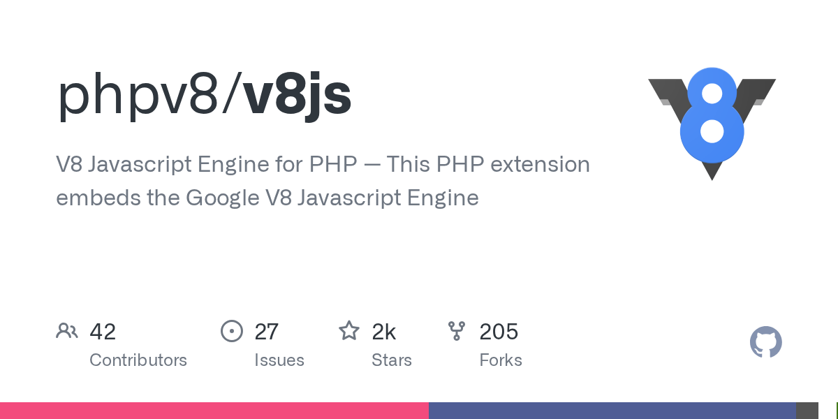 GitHub - phpv8/v8js: V8 Javascript Engine for PHP — This PHP extens...