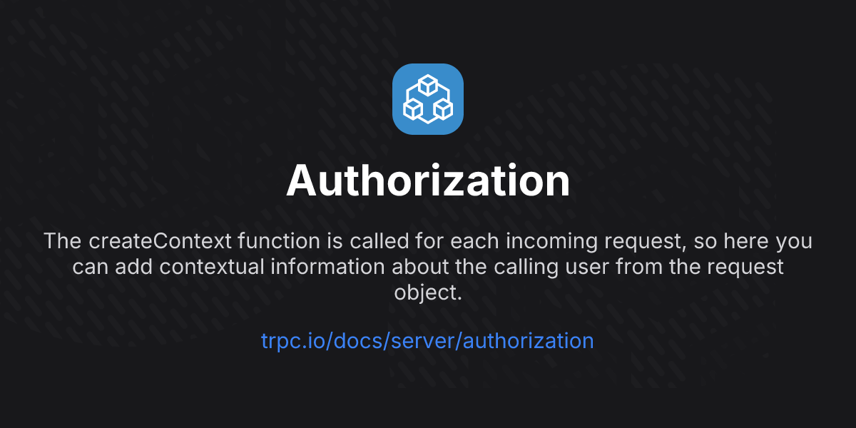 Authorization | tRPC