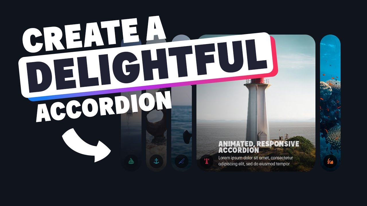 Build a responsive, animated, accessible accordion that looks prett...