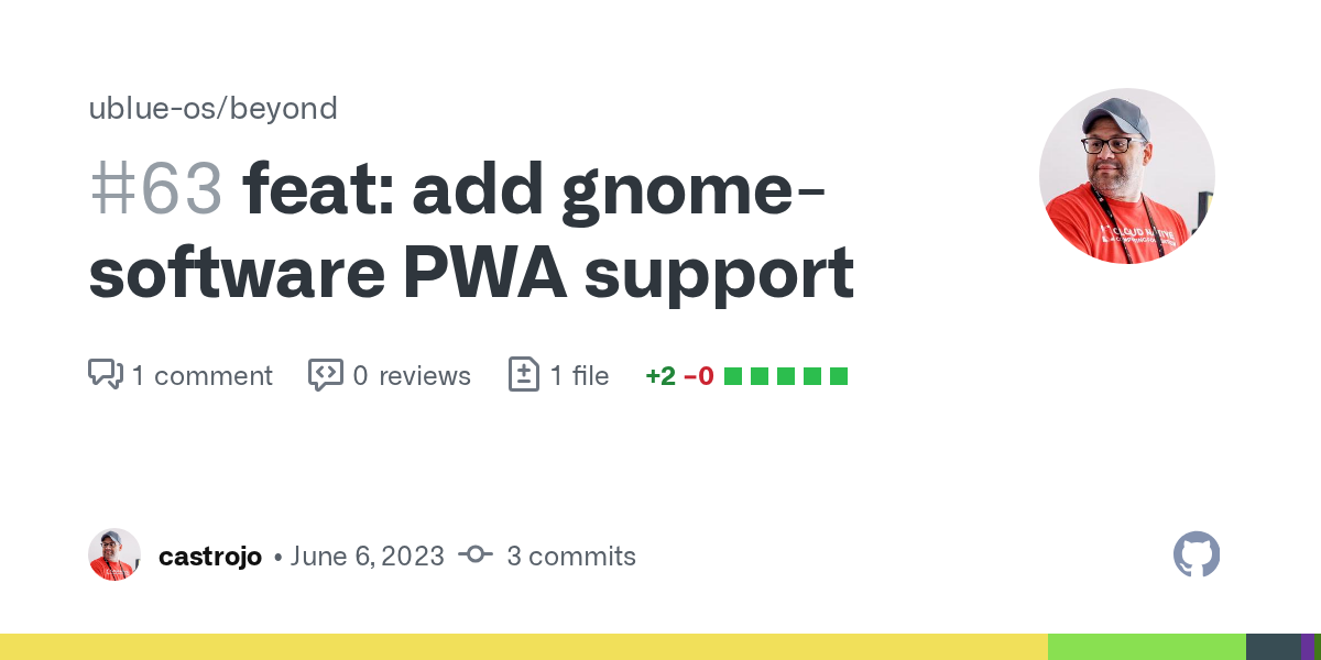 feat: add gnome-software PWA support by castrojo · Pull Request #63...