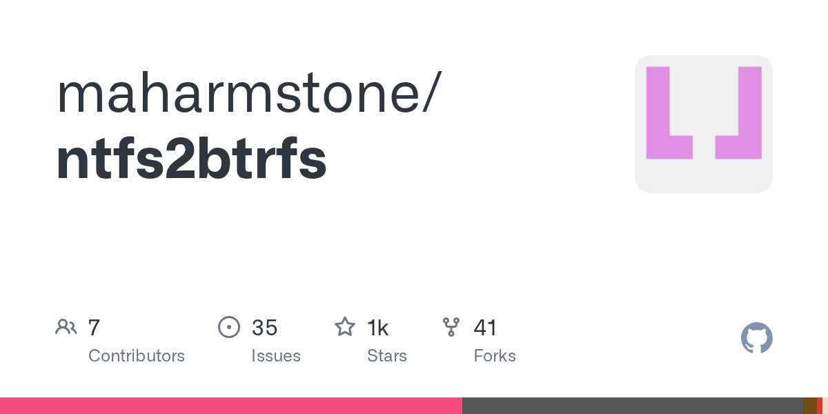 GitHub - maharmstone/ntfs2btrfs