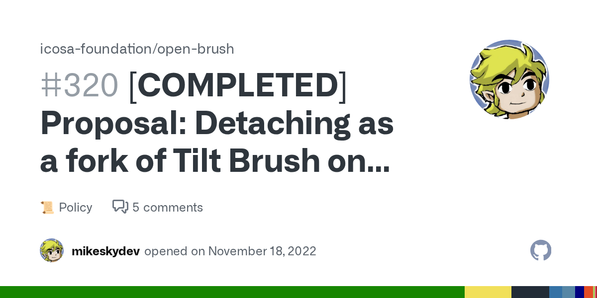Proposal: Detaching as a fork of Tilt Brush on GitHub · Discussion ...