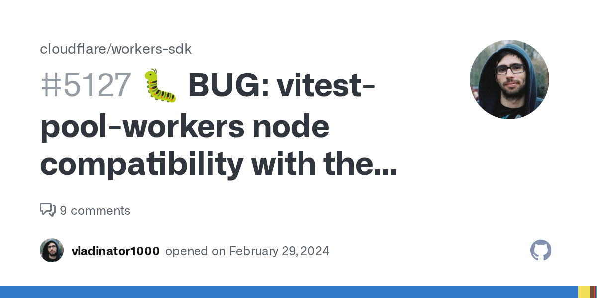 🐛 BUG: vitest-pool-workers compatibility issue "TypeError: deprecat...