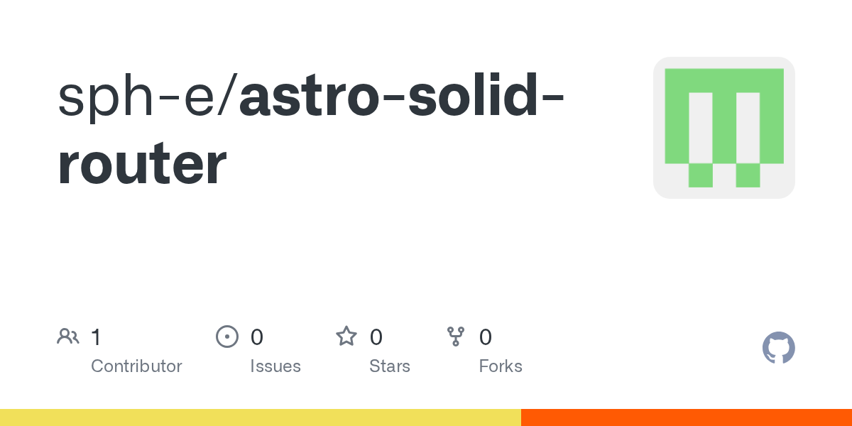 GitHub - aspheresedge/astro-solid-router