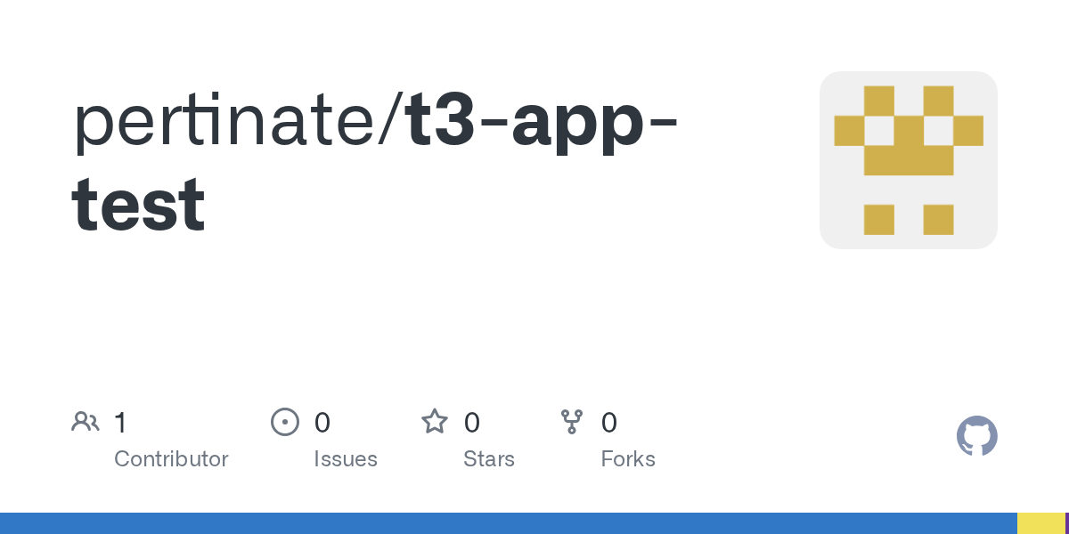 GitHub - pertinate/t3-app-test