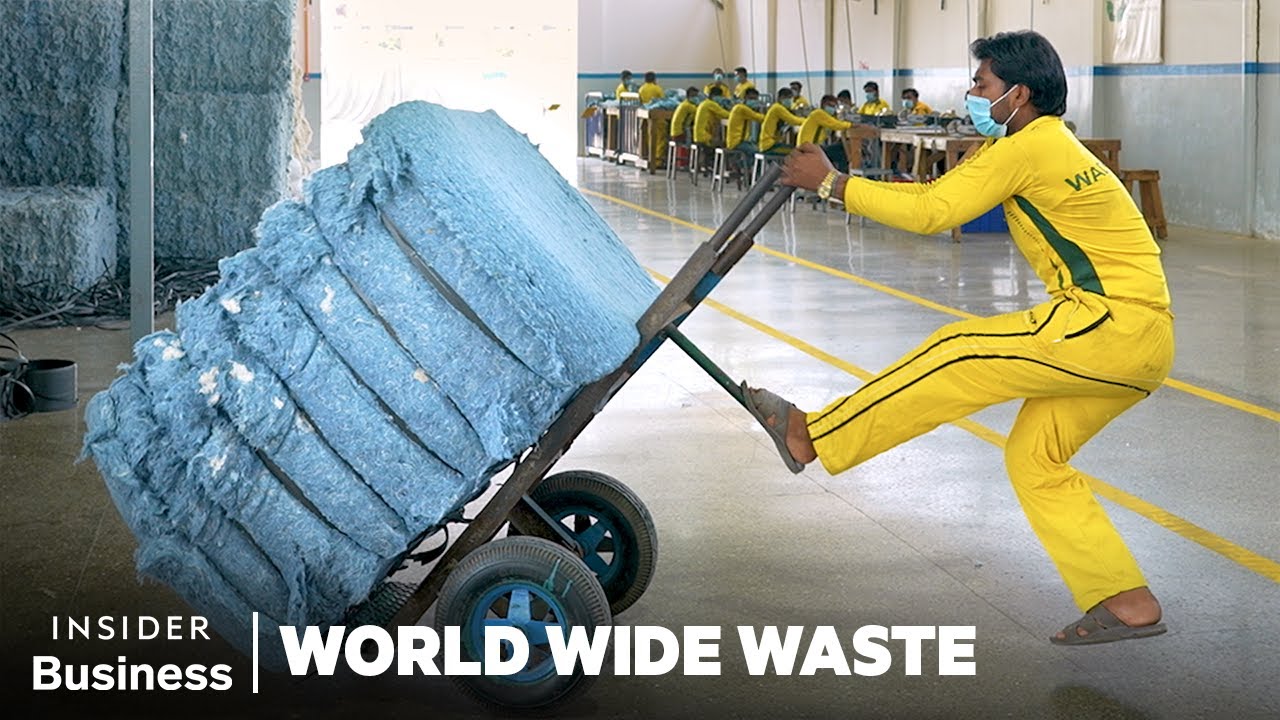 How Millions Of Jeans Get Recycled Into New Pairs | World Wide Wast...