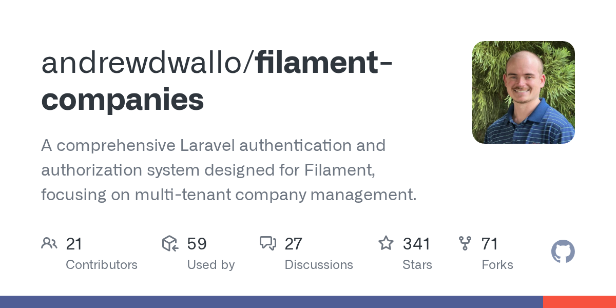 GitHub - andrewdwallo/filament-companies