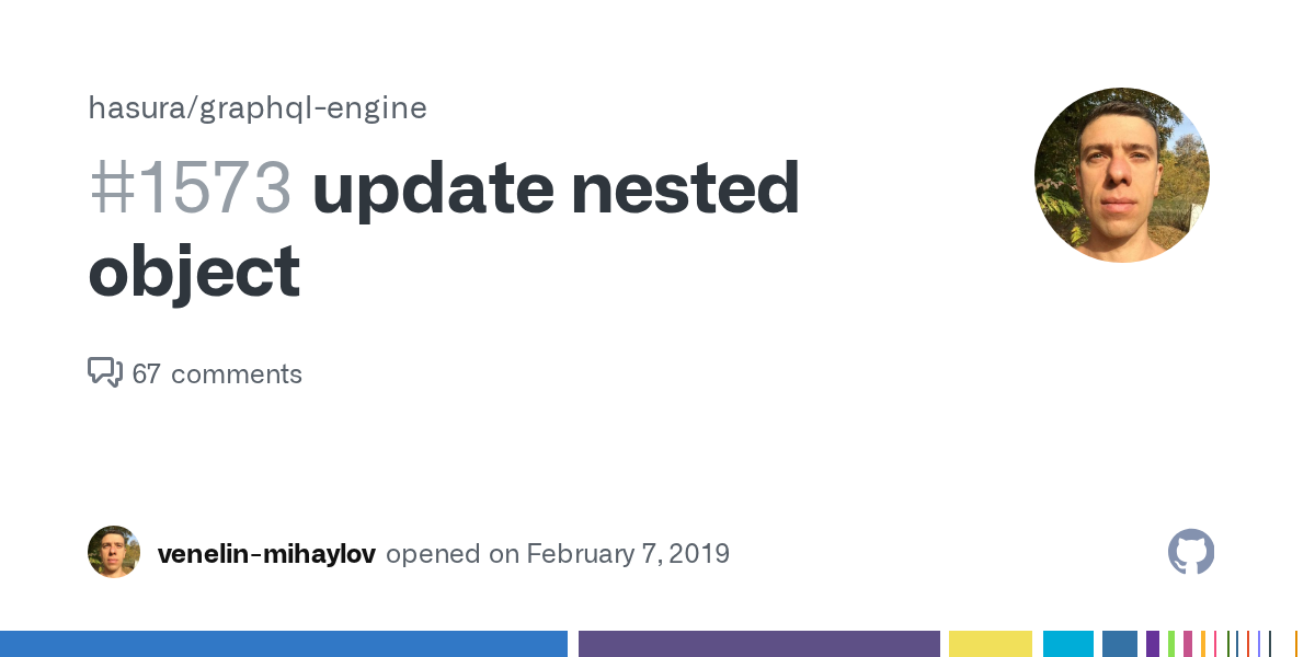update nested object · Issue #1573 · hasura/graphql-engine