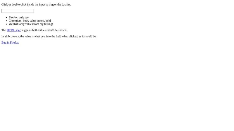 browser inconsistencies