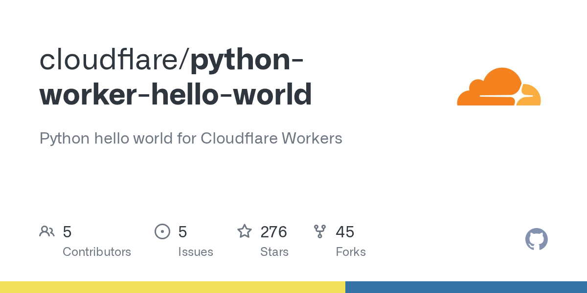 cloudflare/python-worker-hello-world
