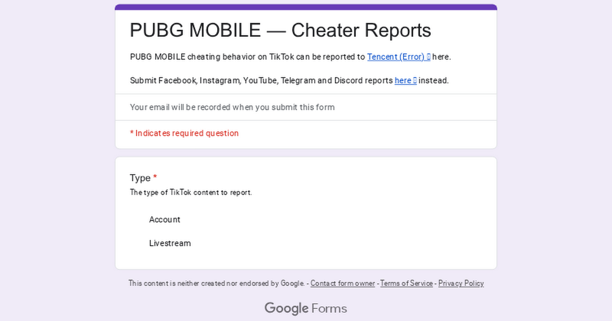 PUBG MOBILE - Cheater Reports