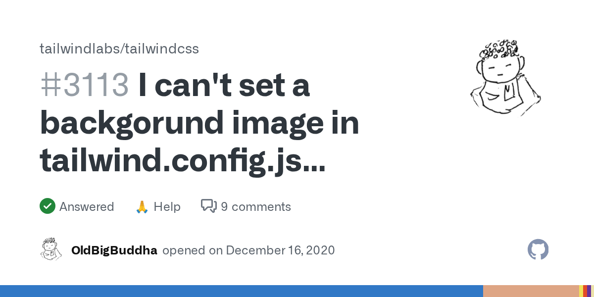I can't set a backgorund image in tailwind.config.js because of fai...