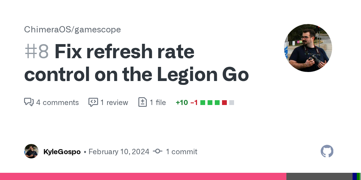 Fix refresh rate control on the Legion Go by KyleGospo · Pull Reque...