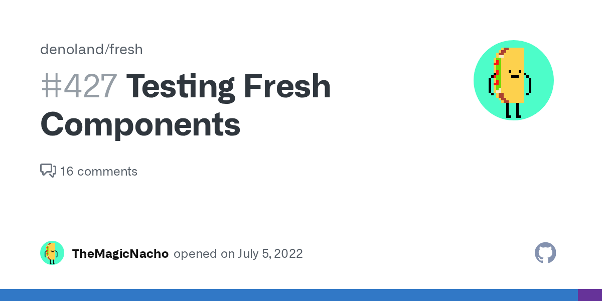 Testing Fresh Components · Issue #427 · denoland/fresh