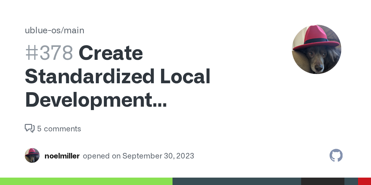 Create Standardized Local Development Environment · Issue #378 · ub...