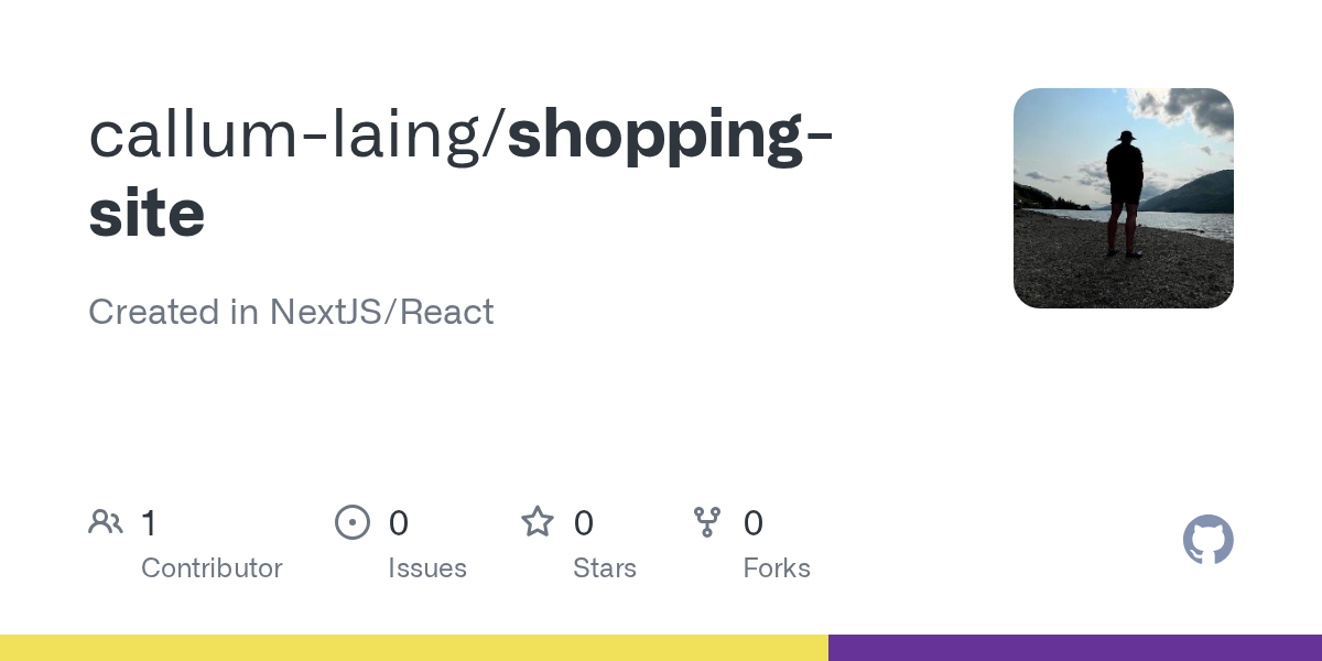 GitHub - callum-laing/shopping-site: Created in NextJS/React