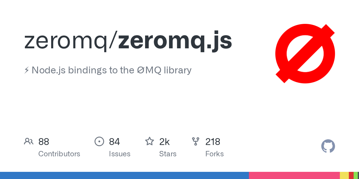 GitHub - zeromq/zeromq.js: :zap: Node.js bindings to the ØMQ library