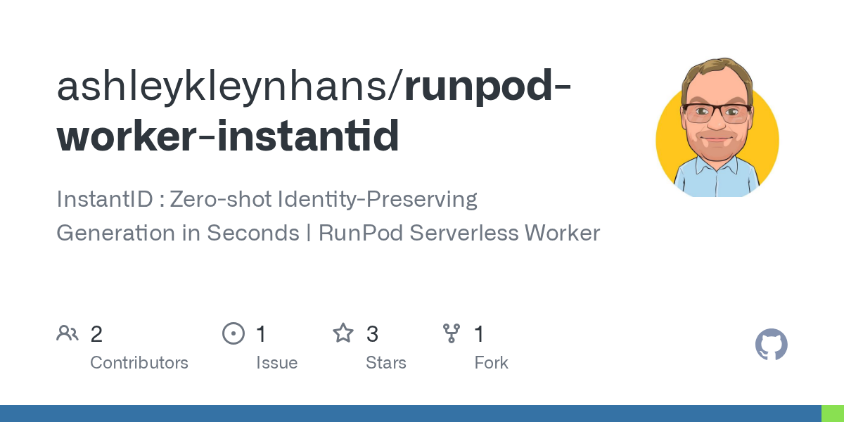 GitHub - ashleykleynhans/runpod-worker-instantid: InstantID : Zero-...