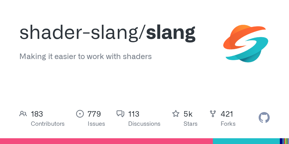 GitHub - shader-slang/slang: Making it easier to work with shaders