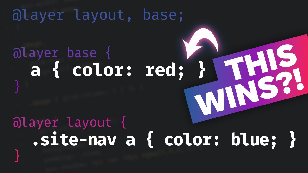 No more specificity issues?! (or all new ones 🤔) - A look at CSS Ca...