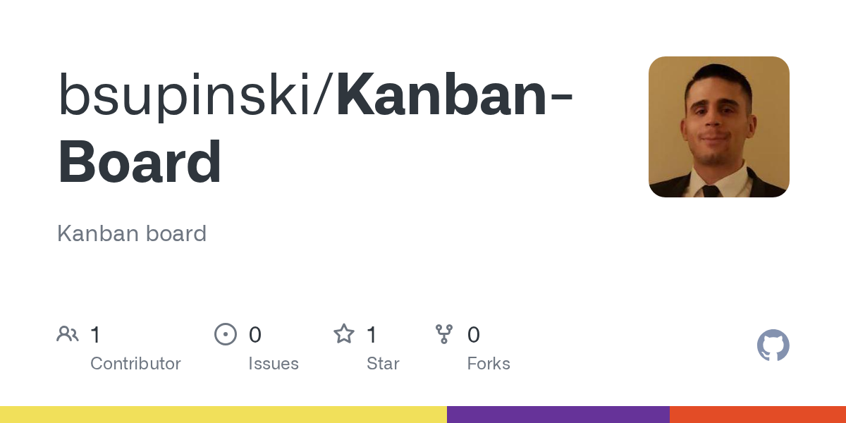 GitHub - bsupinski/Kanban-Board: Kanban board