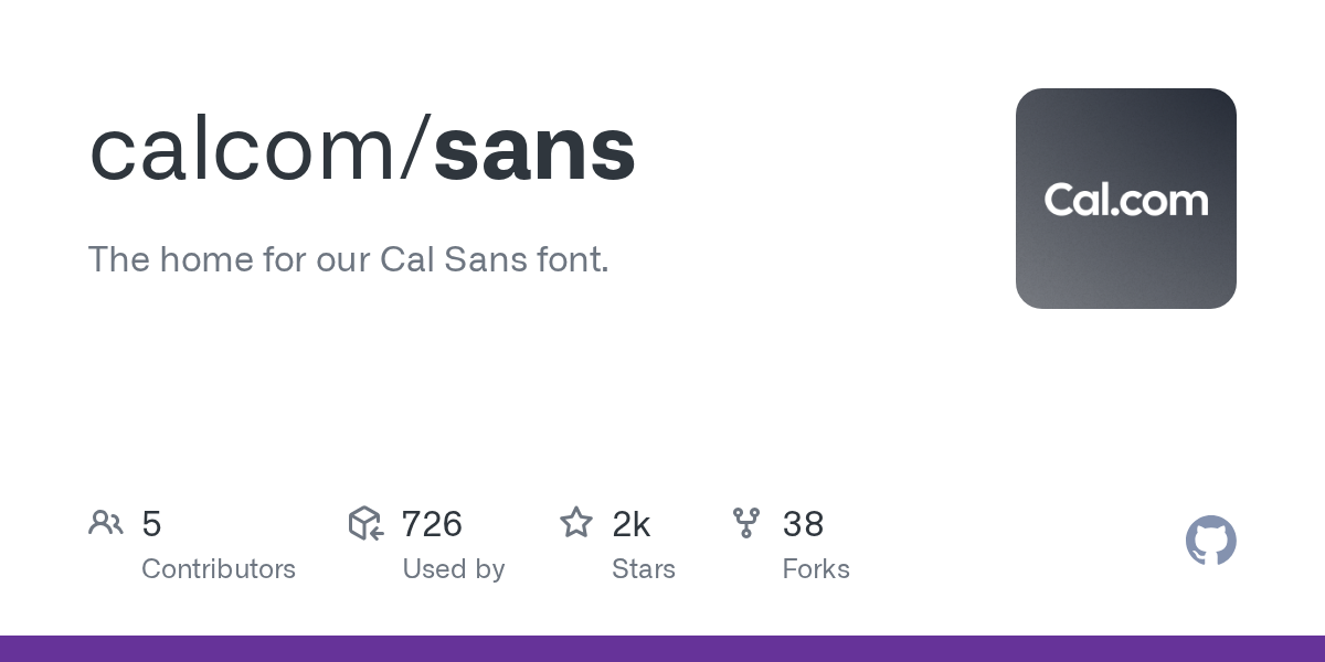 font/README.md at main · calcom/font