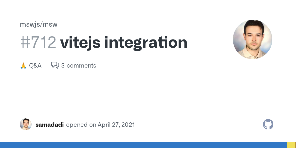 vitejs integration · mswjs msw · Discussion #712