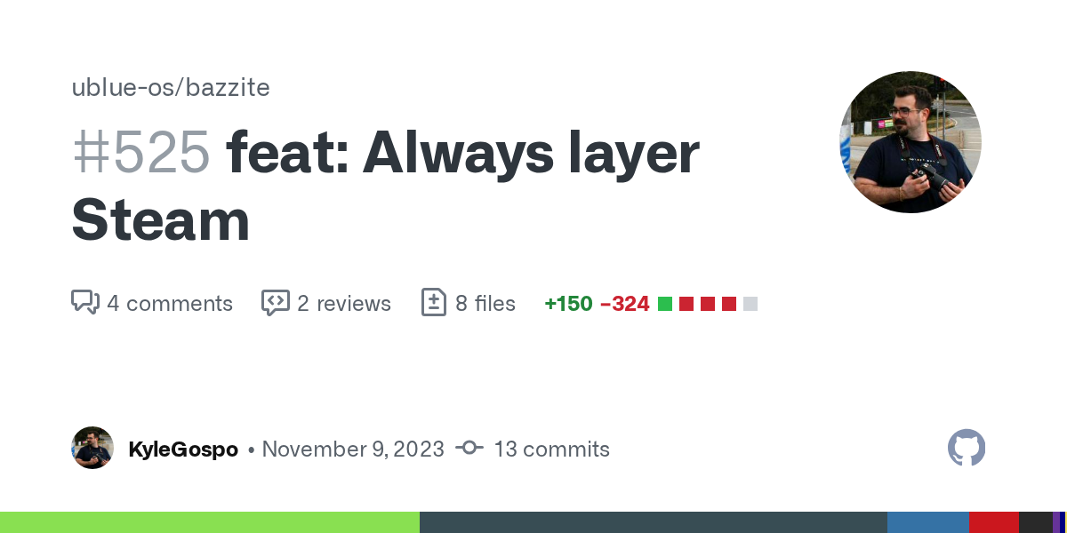 feat: Always layer Steam by KyleGospo · Pull Request #525 · ublue-o...